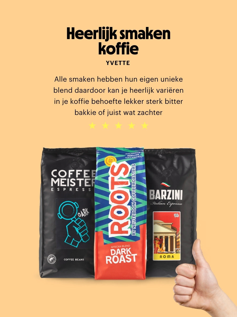 Dark Roast Koffiebonen Proefpakket - 2500g