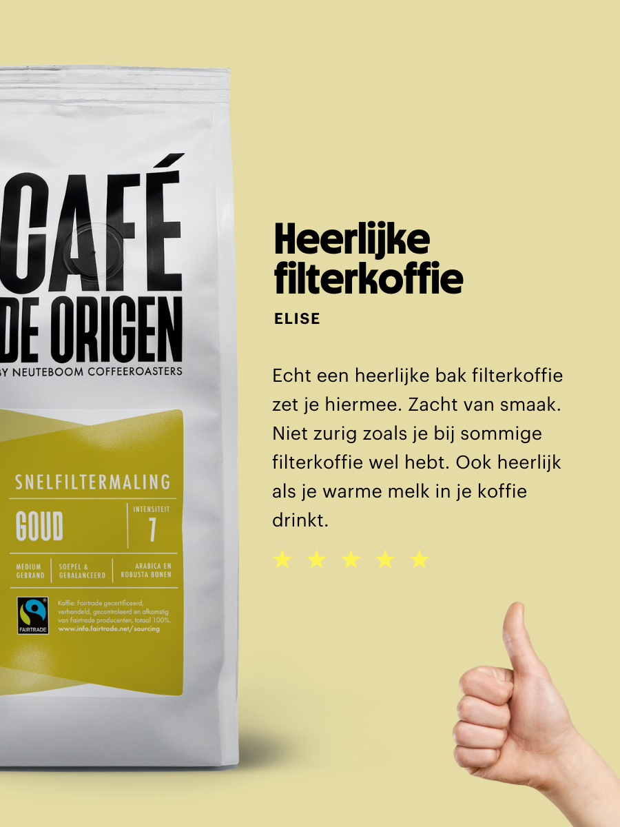 Café de Origen Goud Snelfilter - 250g