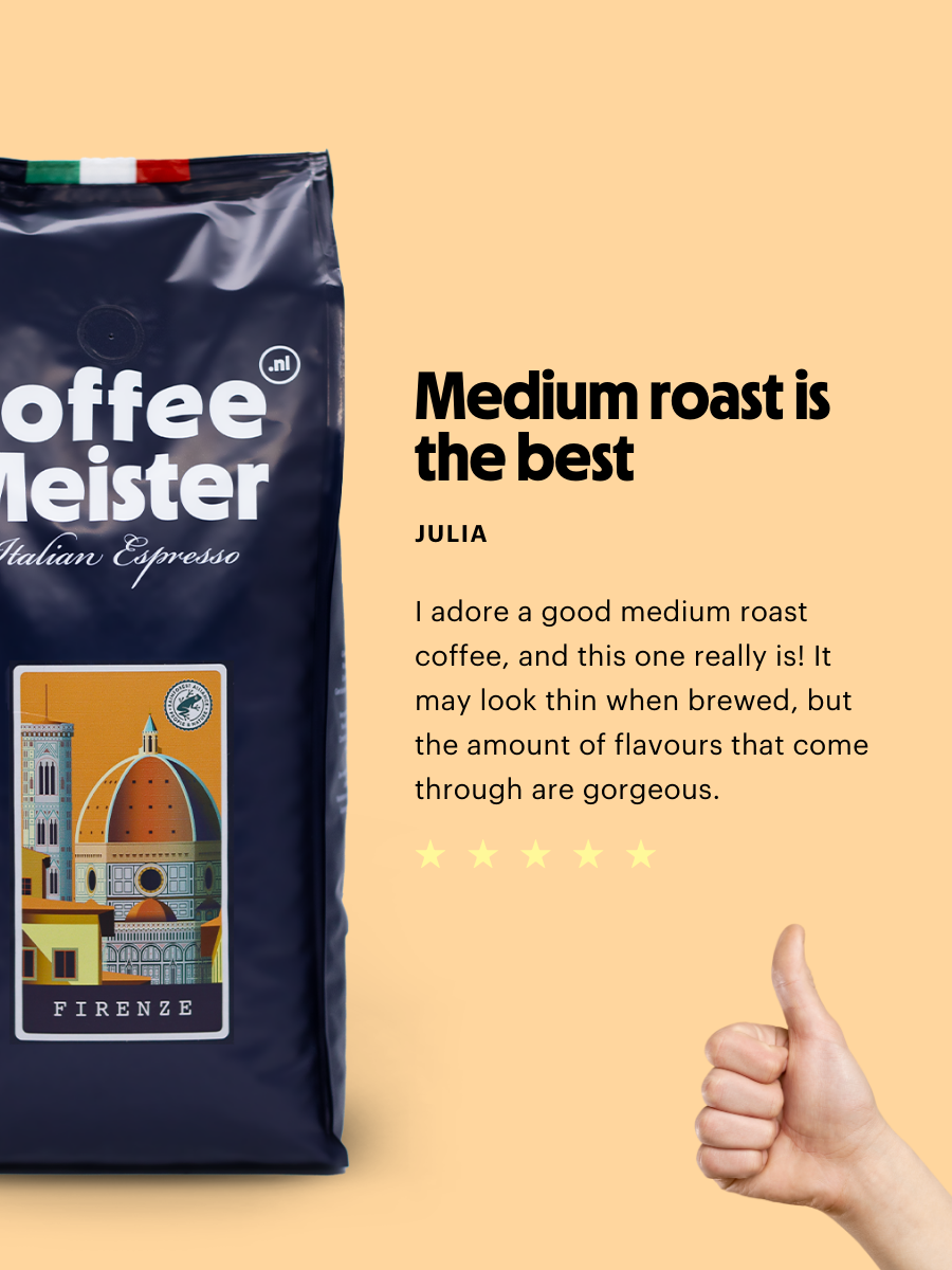 CoffeeMeister Firenze Medium Roast - 1000g