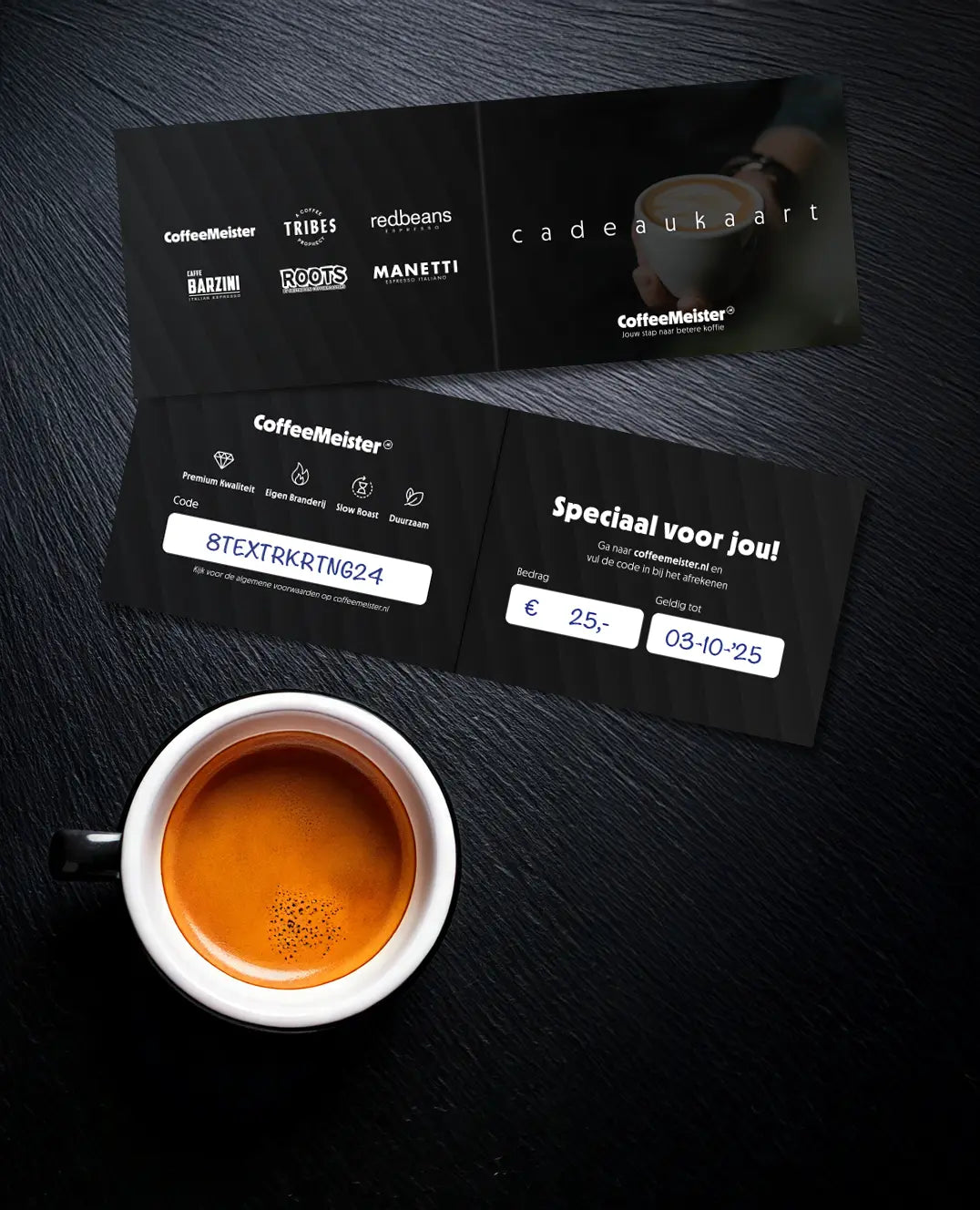 CoffeeMeister papieren cadeaukaart