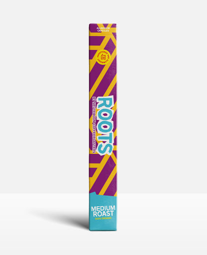 Roots Medium Roast bio- Zacht & zoet met witte chocolade en karamel - 10 cups