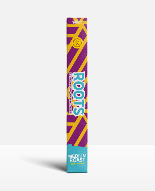 Roots Medium Roast bio- Zacht & zoet met witte chocolade en karamel - 10 cups