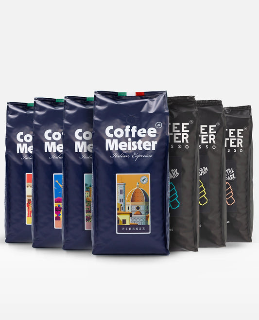 CoffeeMeister Black Friday koffiepakket 7 x 1000g